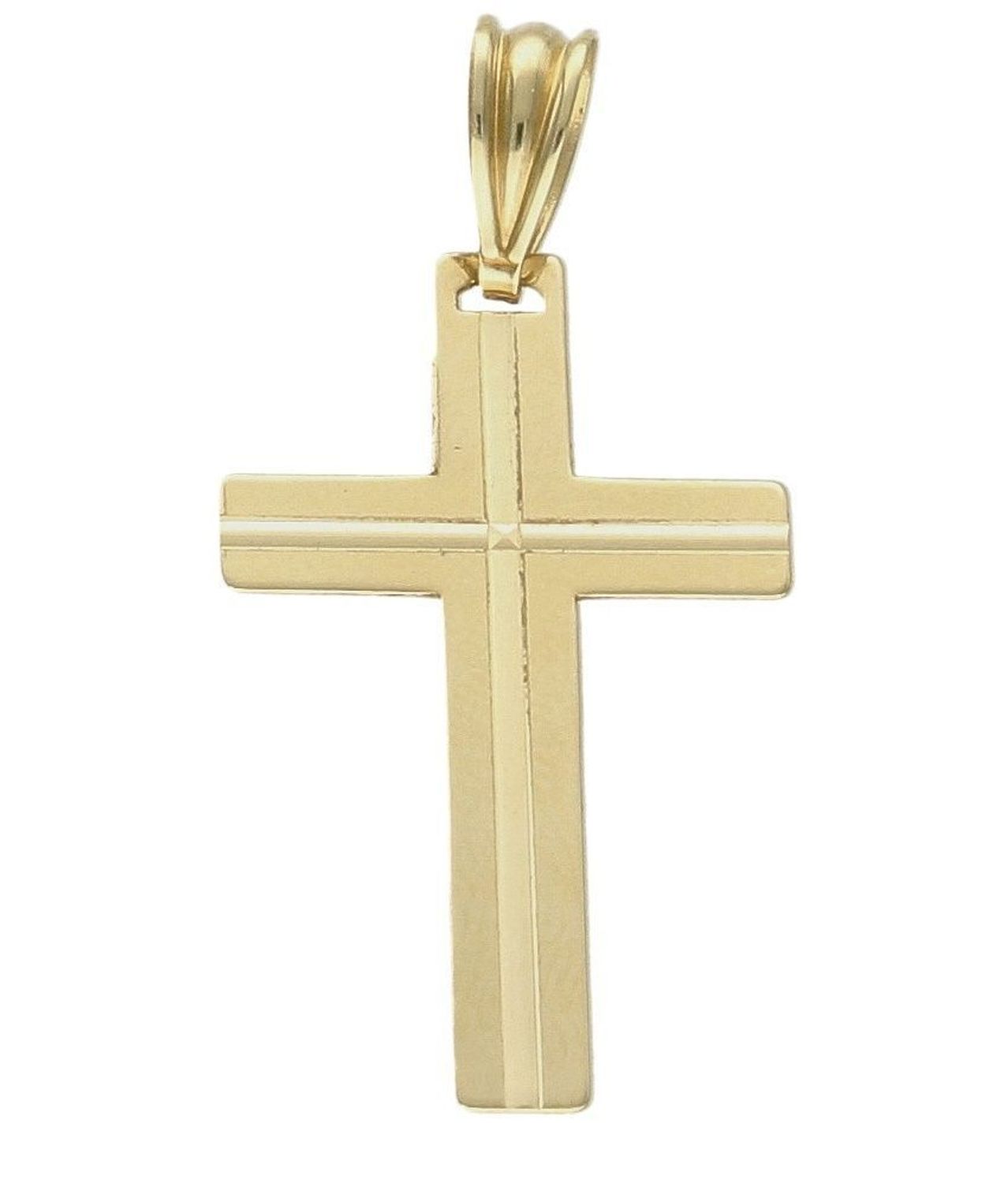 Zawieszka zawieszka krzyżyk pr 333 ZA 6169 333. Piękna zawieszka krzyżyk wykonana z żółtego złota, wysokiej próby 333. Powierzchnia krzyża jest trójwymiarowa, co daje bardzo ładny, ciekawy efekt. Krz.jpg